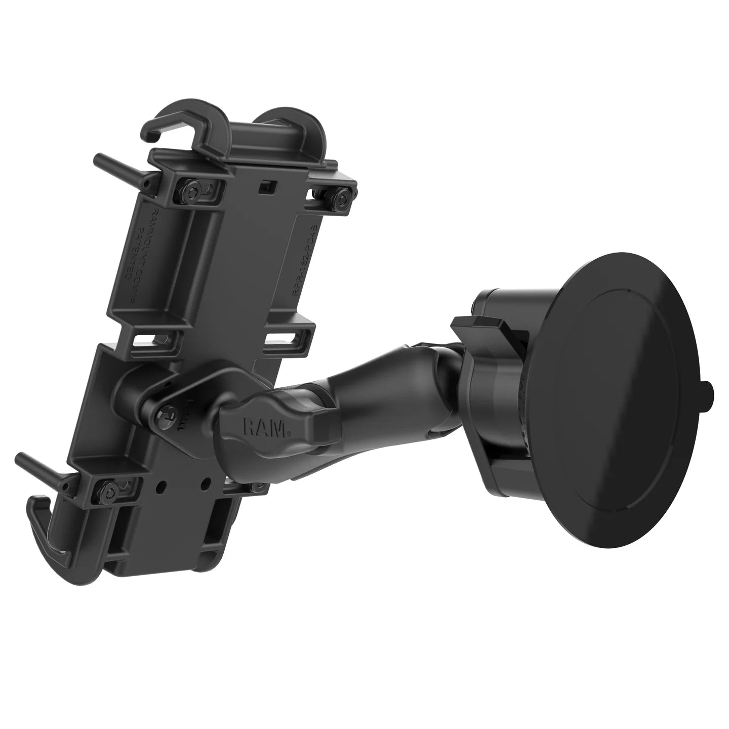 RAM Mount Quick-Grip XL-telefonhållare med RAM Twist-Lock sugkoppsfäste RAM-B-166-PD4