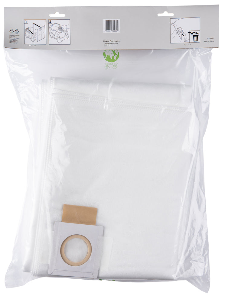 Makita dammsugarpåsar Fleece filterpåse, 5-Pack 1910Y4-9 (VC006GM)
