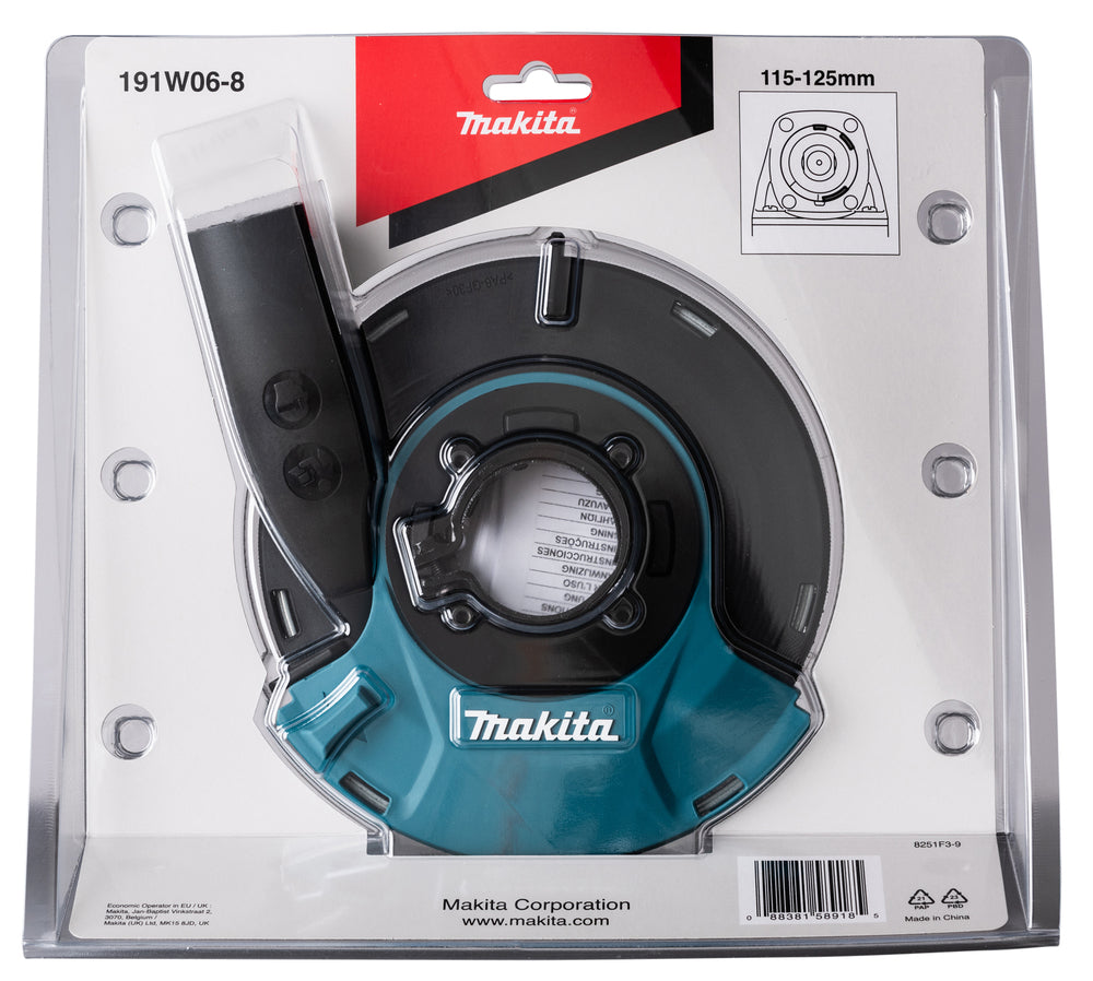 Makita Dammuppsamlingskåpa för Vinkelslip, 115/125MM LXT -191W06-8