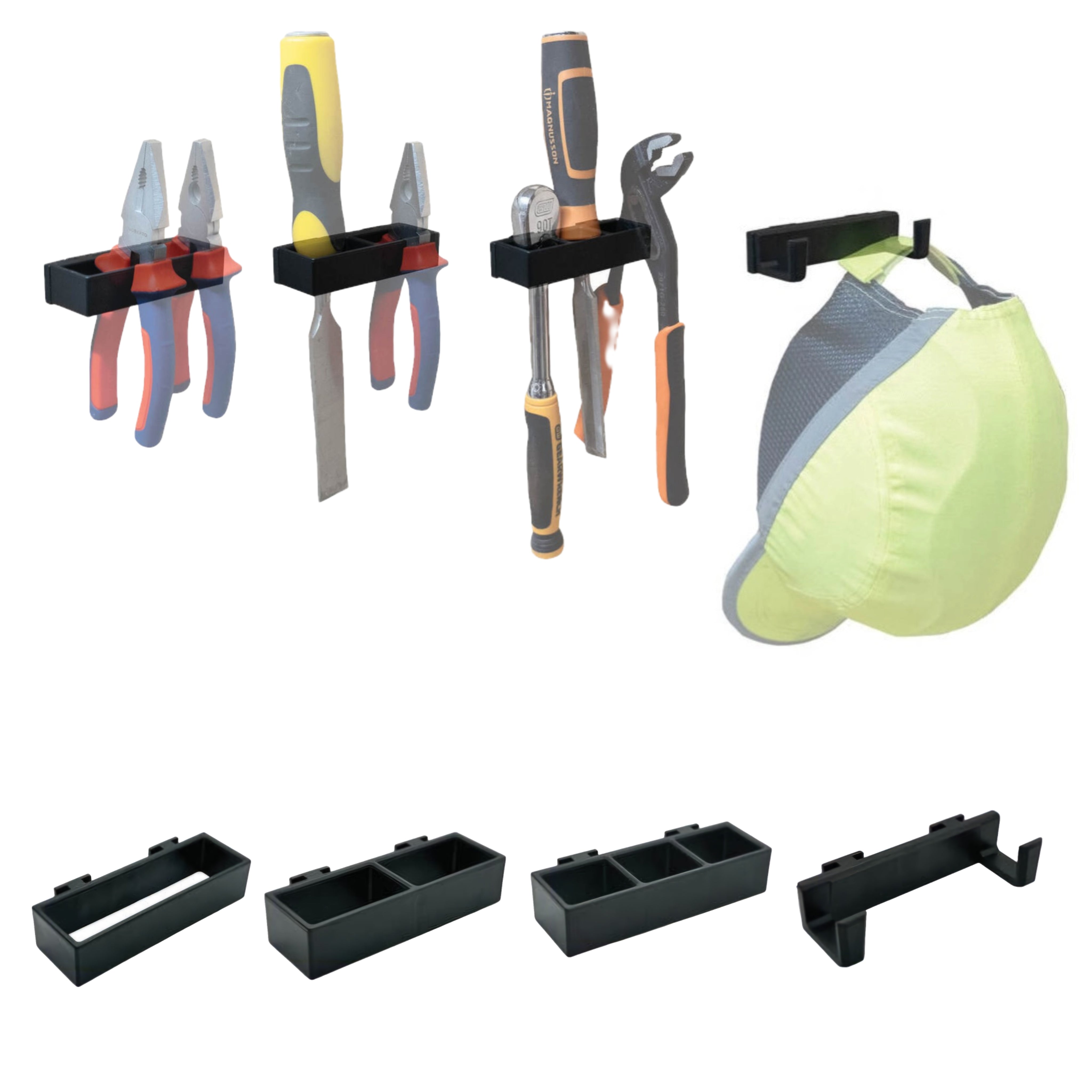 StealthMounts Wall Hive System Pliers and Hook set 4-Pack- WH-BLK-HODT-4