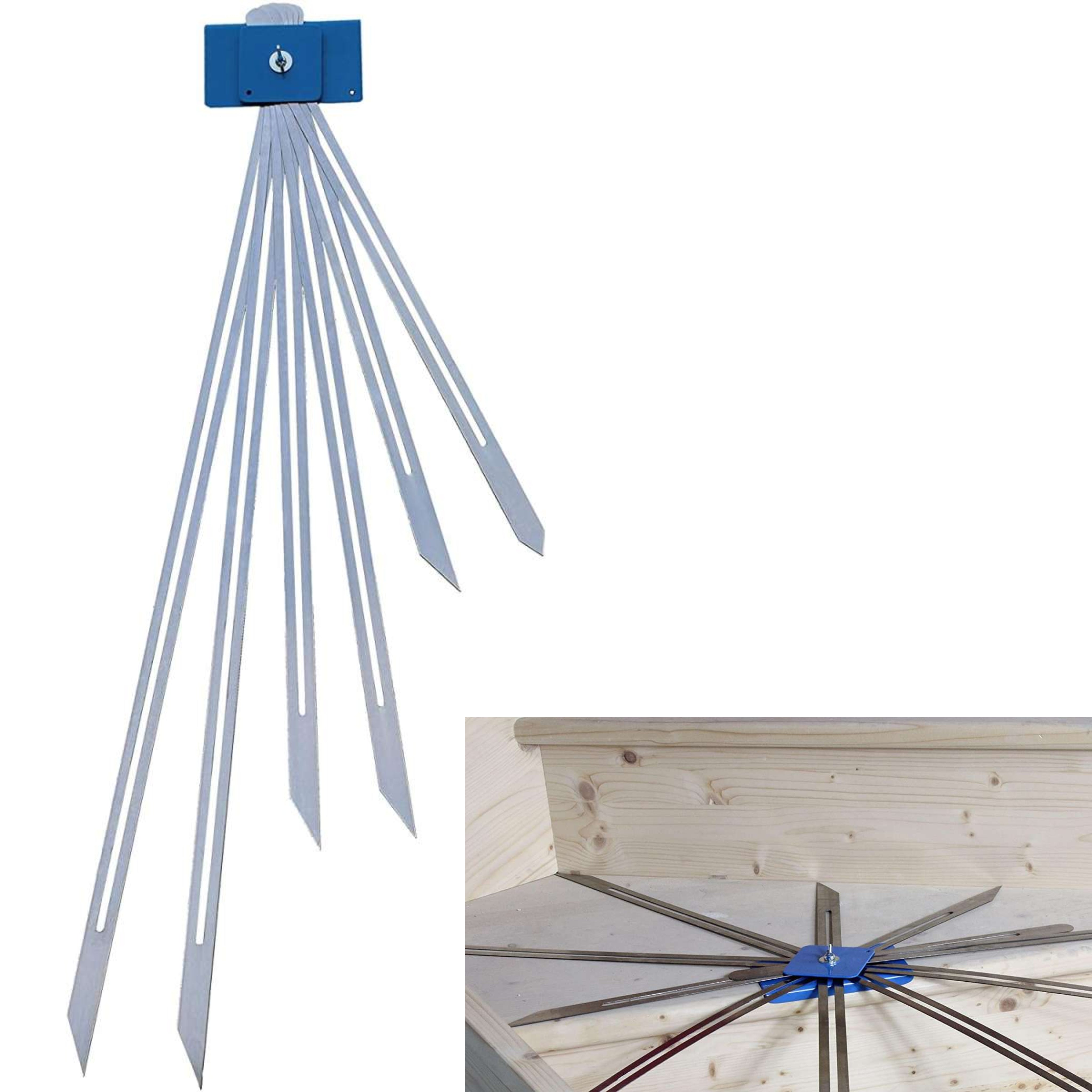 Trappstegsmall av härdat
fjäderstål