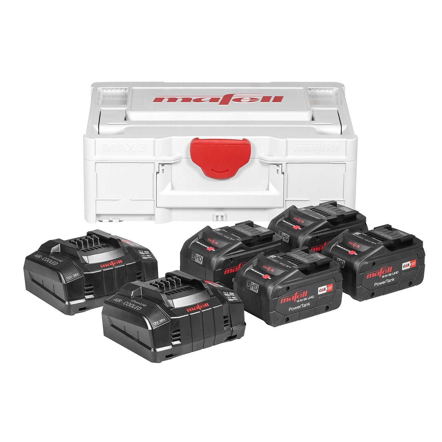 Mafell Batteri-set 5: 4x 18 M 99 LiHD +2x APS M+ i MAX3 - 209633 18V