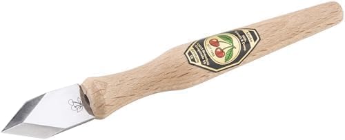 Kirschen Ritskniv – Märkverktyg med handtag i bok, prismformad klinga