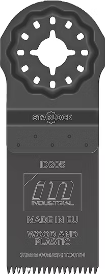 Industrial Multisågblad 205 35mm Starlock Japan Precision Trä/gips/mjukplast 1/10-pack
