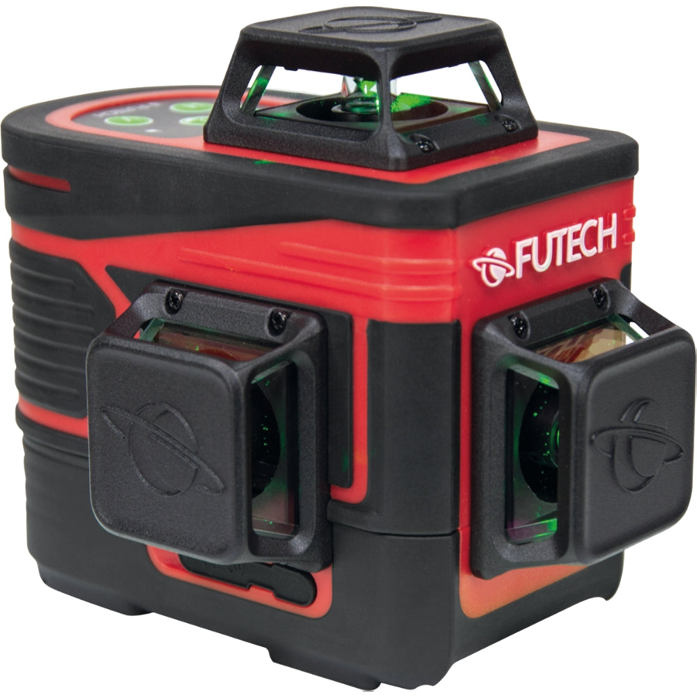 Futech Multilinjelasersats grön MC3D 2.0 Pro kompakt i väska- 035.3DG