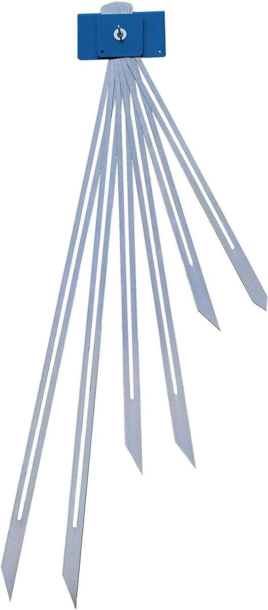 Trappstegsmall av härdat
fjäderstål