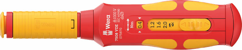 Wera 7508 VDE Kraftform Safe-Torque Speed momentskruvmejsel 0,4-2,0 Nm