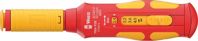 Wera 7516 VDE Kraftform Safe-Torque Speed momentskruvmejsel 2,4-4,0 Nm