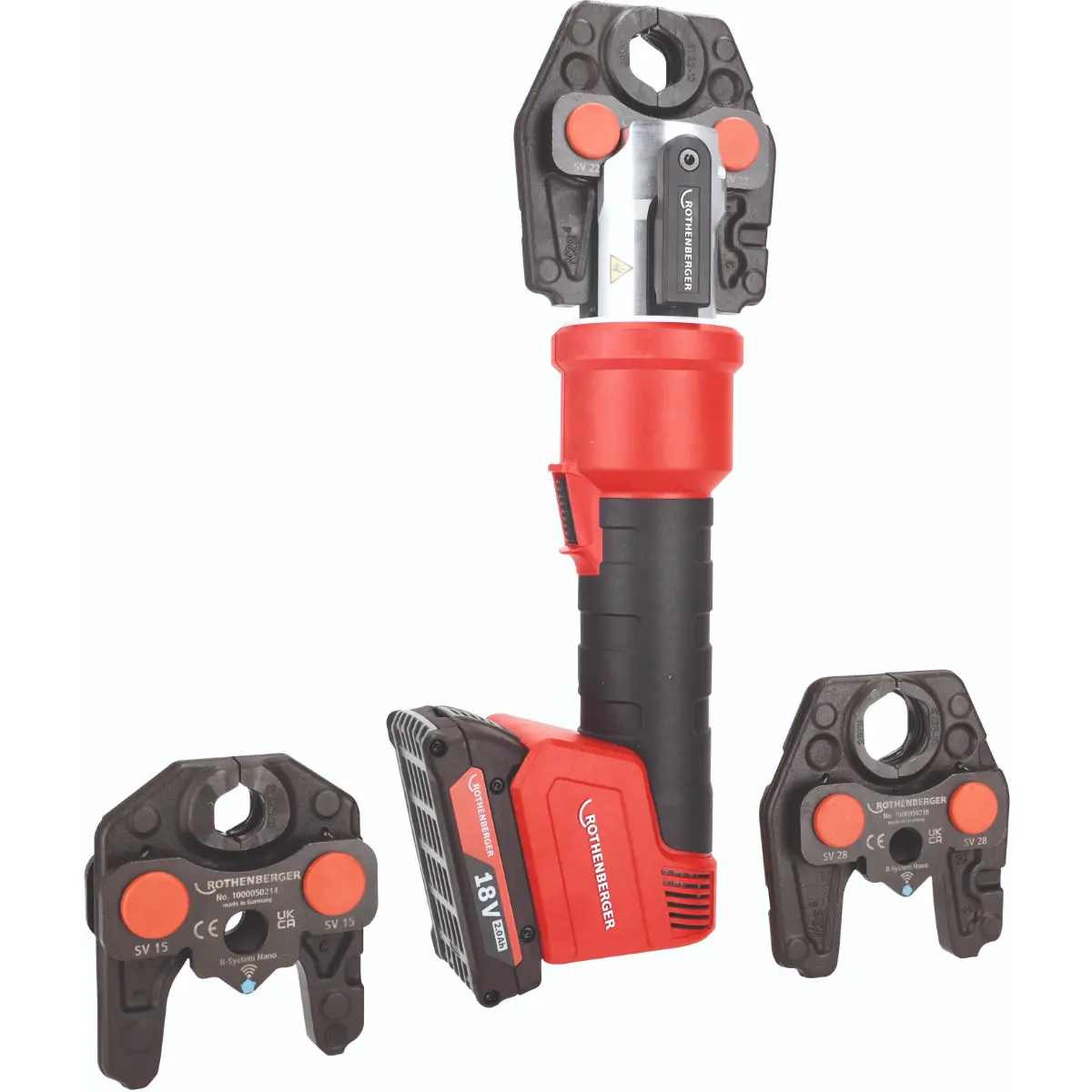 Rothenberger ROMAX NANO iJAW Set SV15-22-28 mm 2 Ah AMPShare