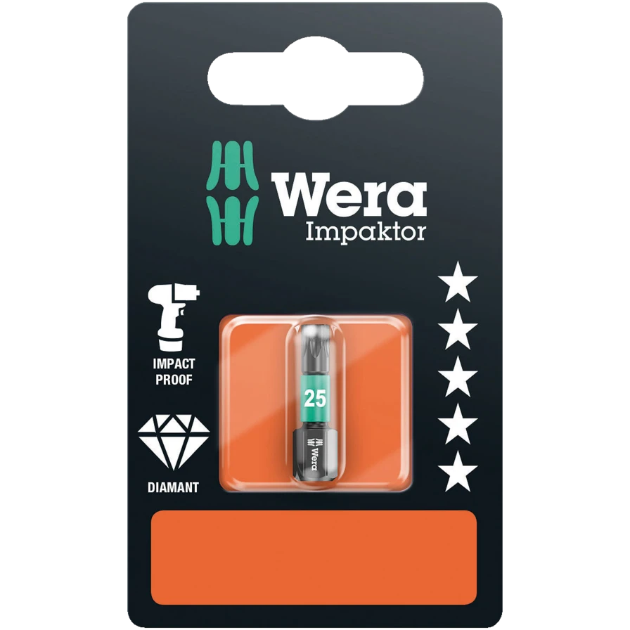 Wera 867/1 IMP DC Impaktor TORX Bits TX25 x 25mm