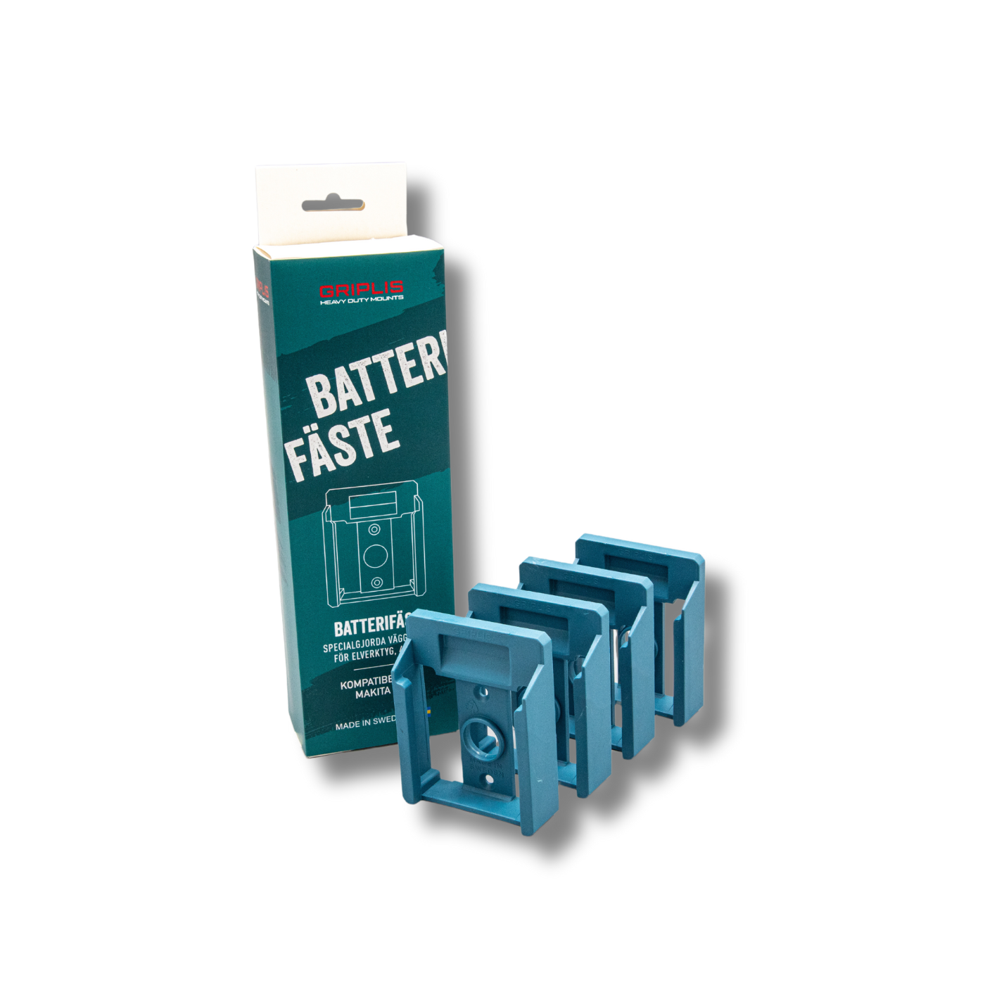 Griplis Makita 18V Batterifäste / Batterihållare 4-pack