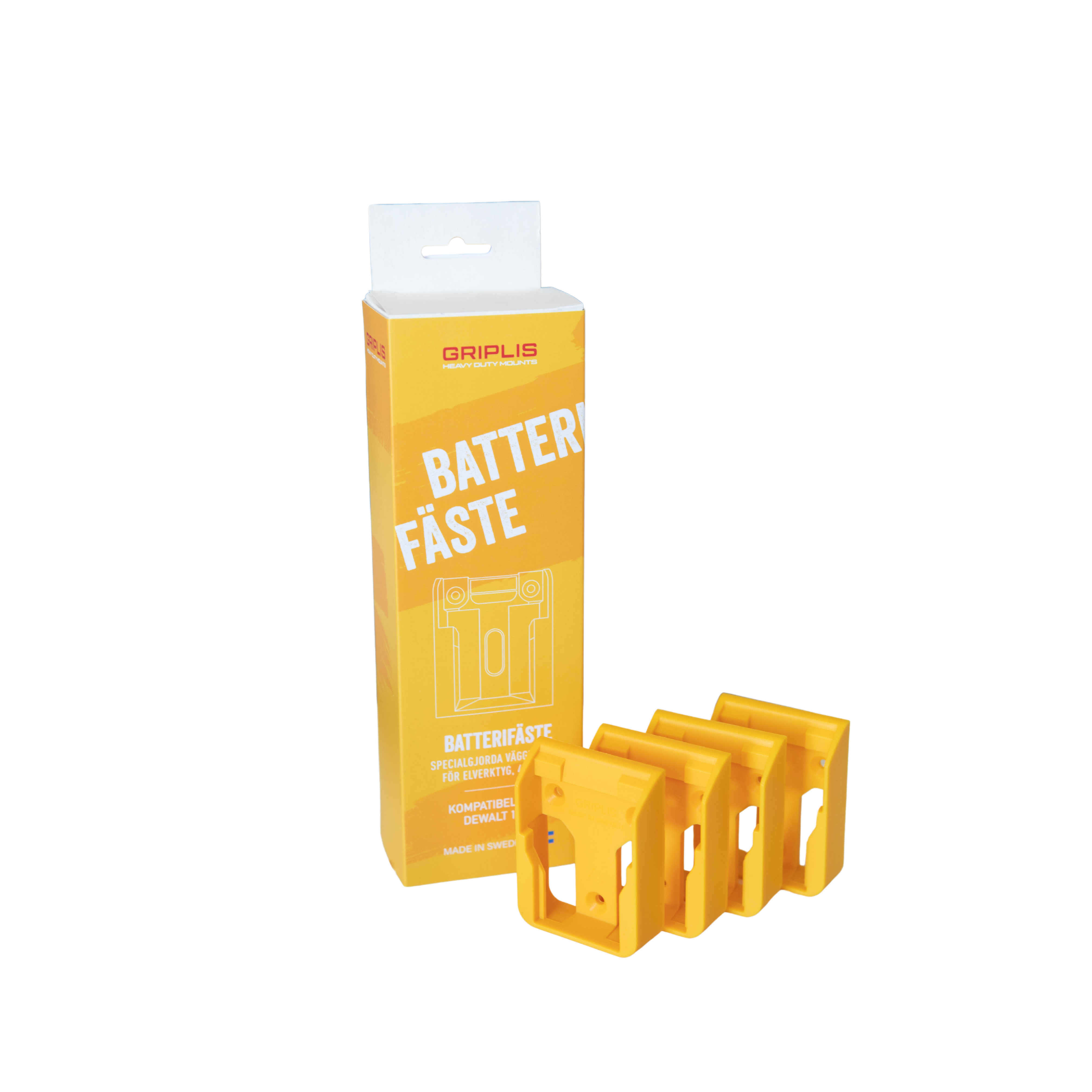 Griplis DeWALT 18V Batterifäste / Batterihållare 4-pack