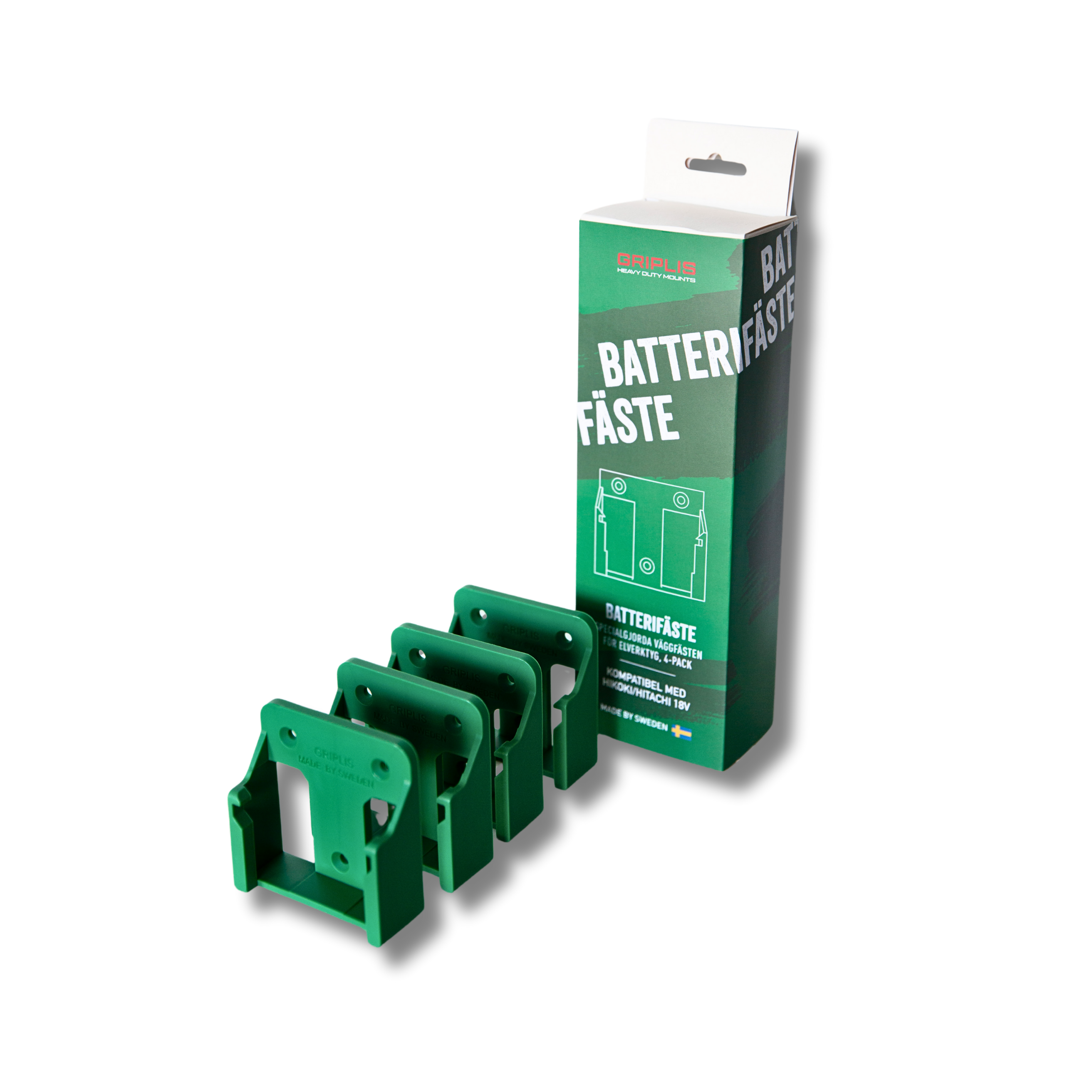 Griplis Hikoki/Hitachi 18V Batterifäste / Batterihållare 4-pack