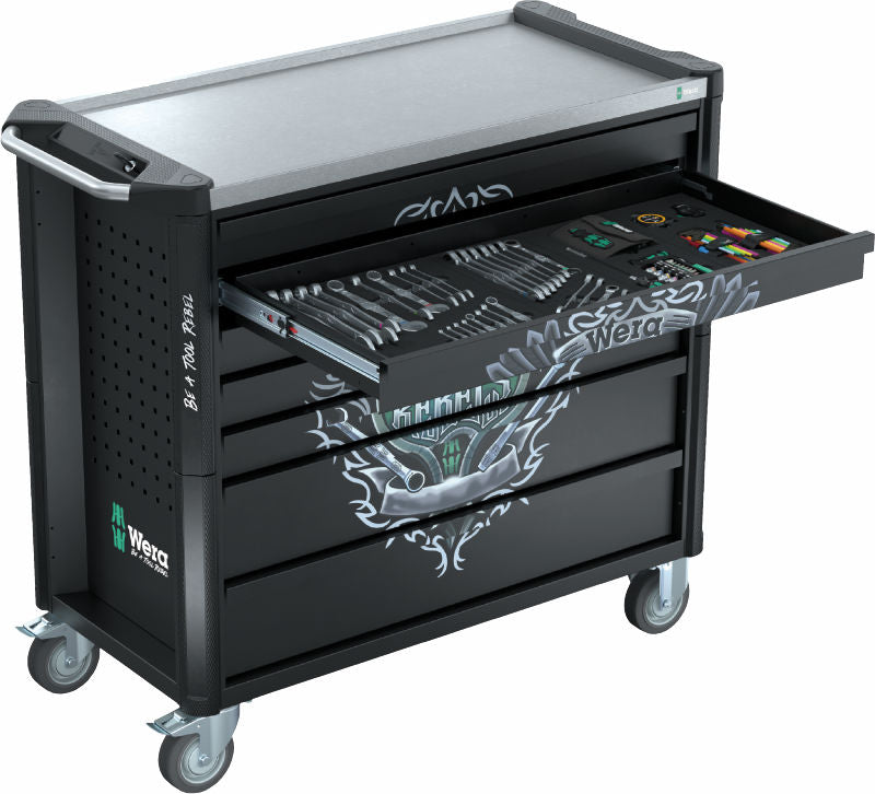 Wera 9701 Tool Rebel-verktstadsvagn Rostfri XXL 1, 188 delar