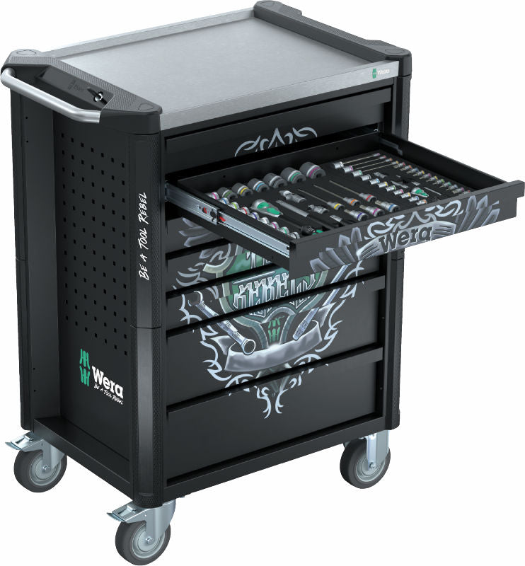Wera 9705 Tool Rebel-verktstadsvagn Rostfri 1, 177 delar