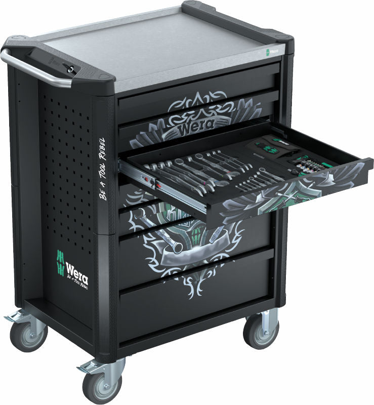 Wera 9705 Tool Rebel-verktstadsvagn Rostfri 1, 177 delar