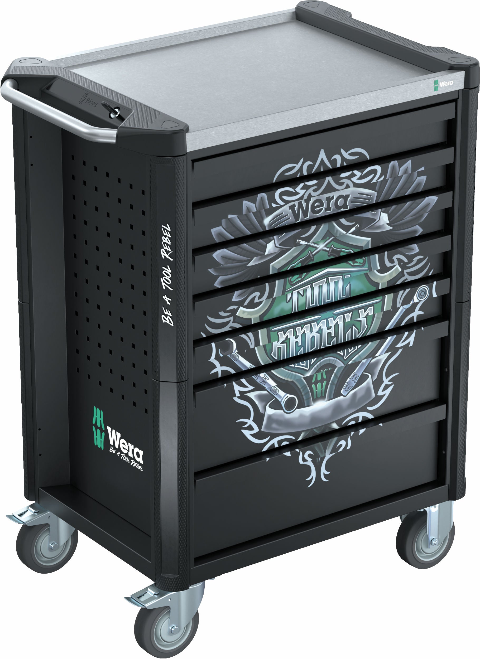 9805 Tool Rebel verkstadsvagn Stainless, utan verktyg