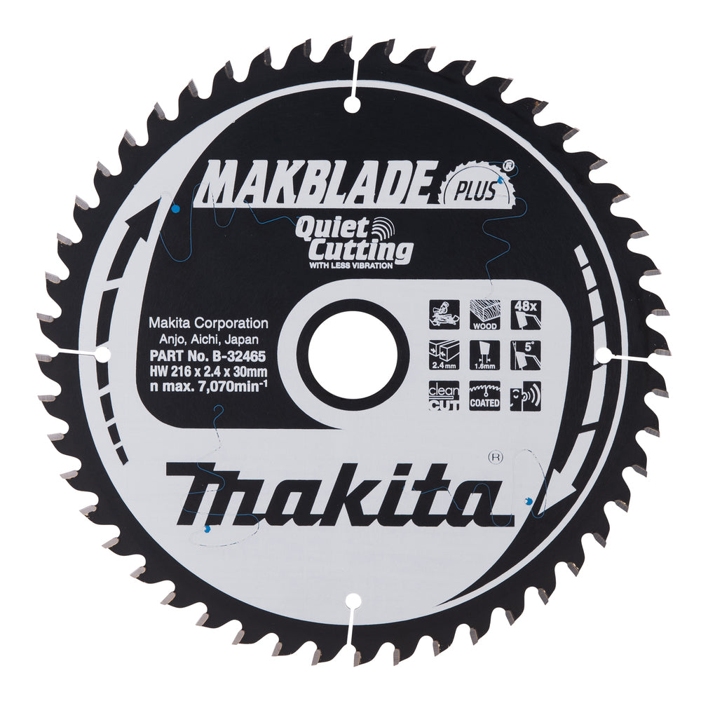 Makita Sågklinga Trä Makblade+ T.C.T, 216x30x2,4 mm, 48T B-32465