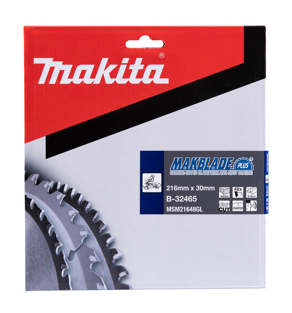 Makita Sågklinga Trä Makblade+ T.C.T, 216x30x2,4 mm, 48T B-32465