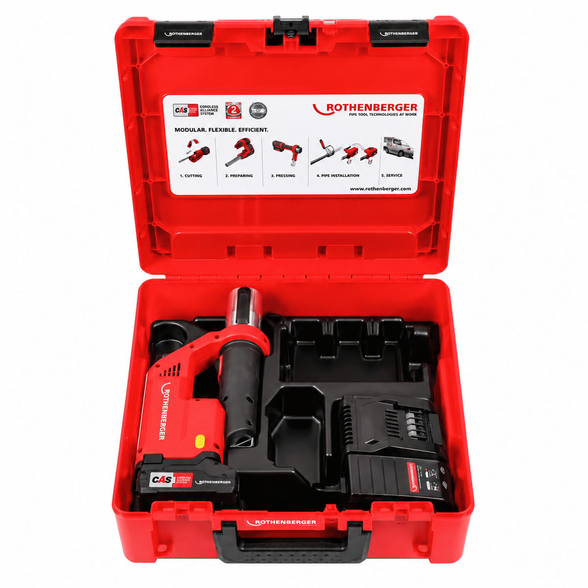 Rothenberger ROMAX Compact III Basic Set 1x2 Ah CAS