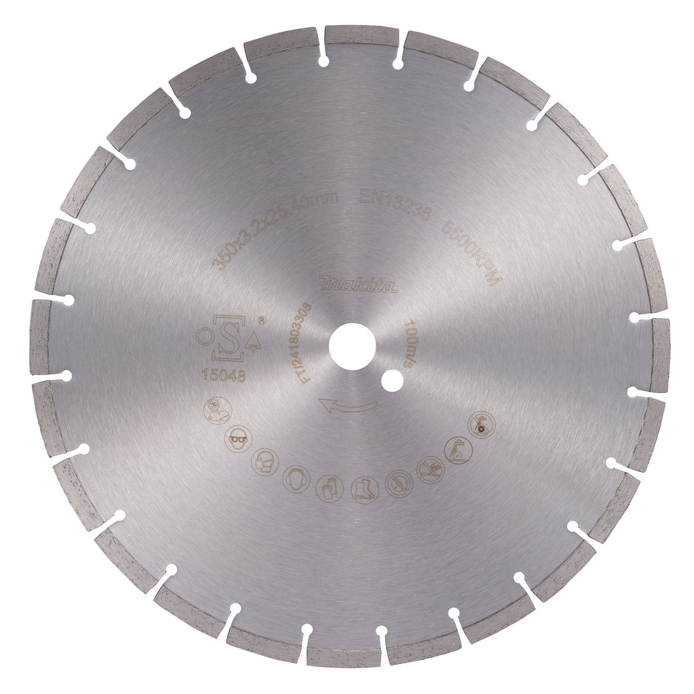 Makita Diamantklinga 350x25,40 mm D-80139 till kapmaskiner