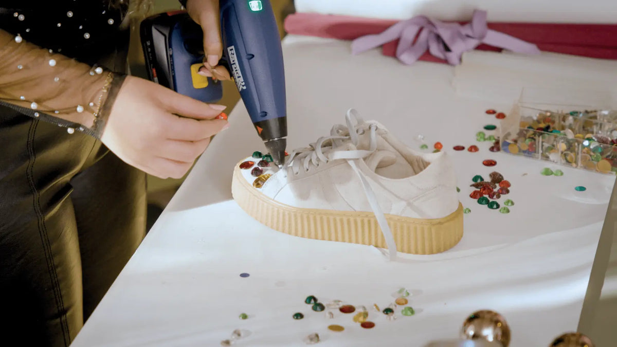 Rapid BGX500 limpistol 18 V – med 2,5 Ah batteri, laddare och väska
