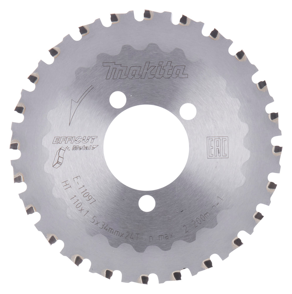 Makita E-11097 Efficut T.C.T sågklinga – 110×34 mm, 24 tänder