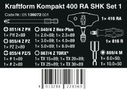 Wera Kraftform Kompakt 400 RA VVS sats 1
