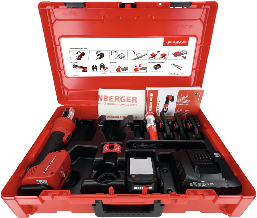 Rothenberger ROMAX NANO SET IJAW SV15-22-28 2AH,EU,CAS 1000005046