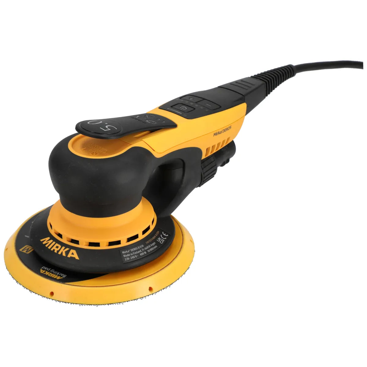 Mirka DEROS II 5650 EU 125/150mm Orbit 5,0 mm + 3x50p Abranet P80,P120,P180