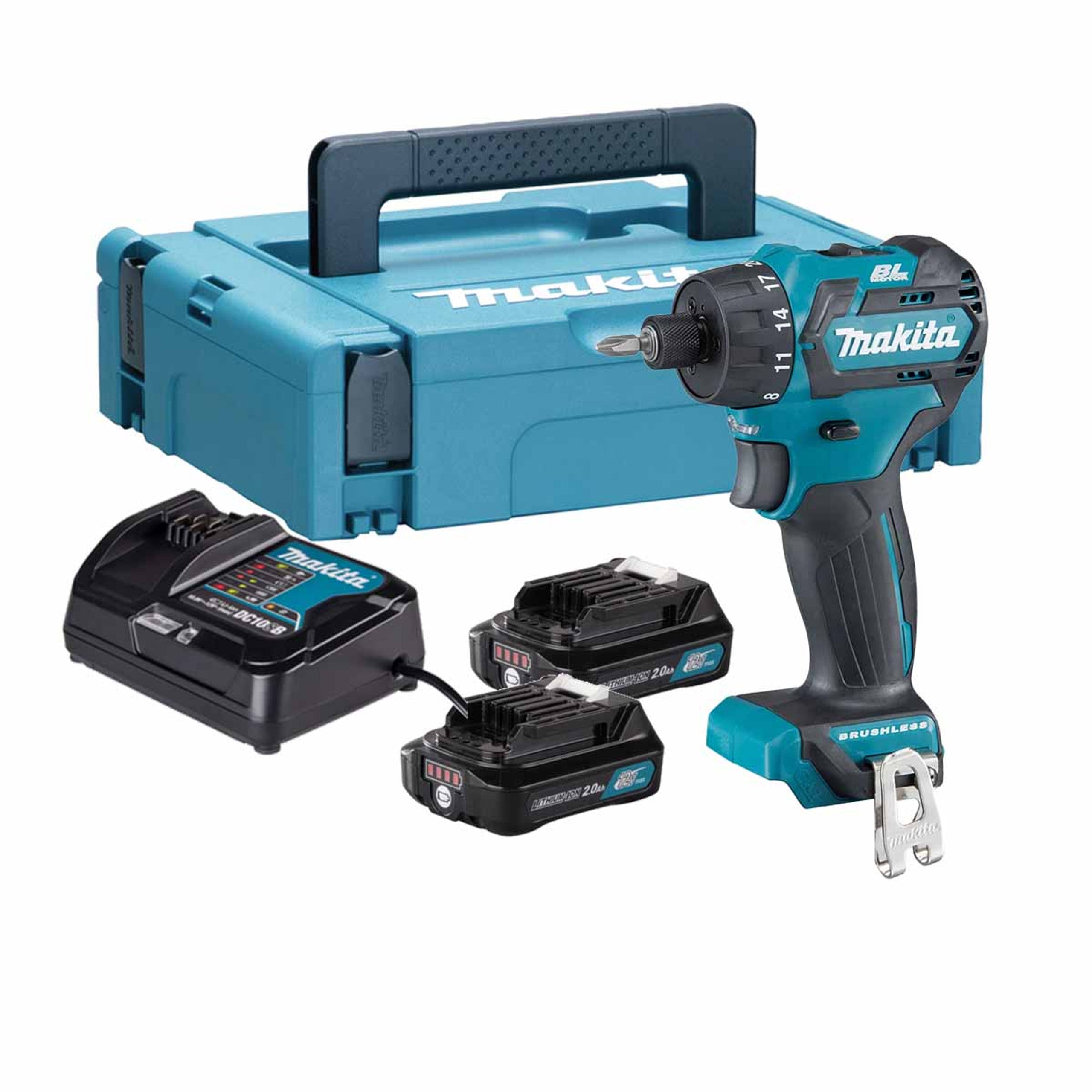Makita Borrskruvdragare CXT 12V laddare+2x2Ah DF032DSAJ
