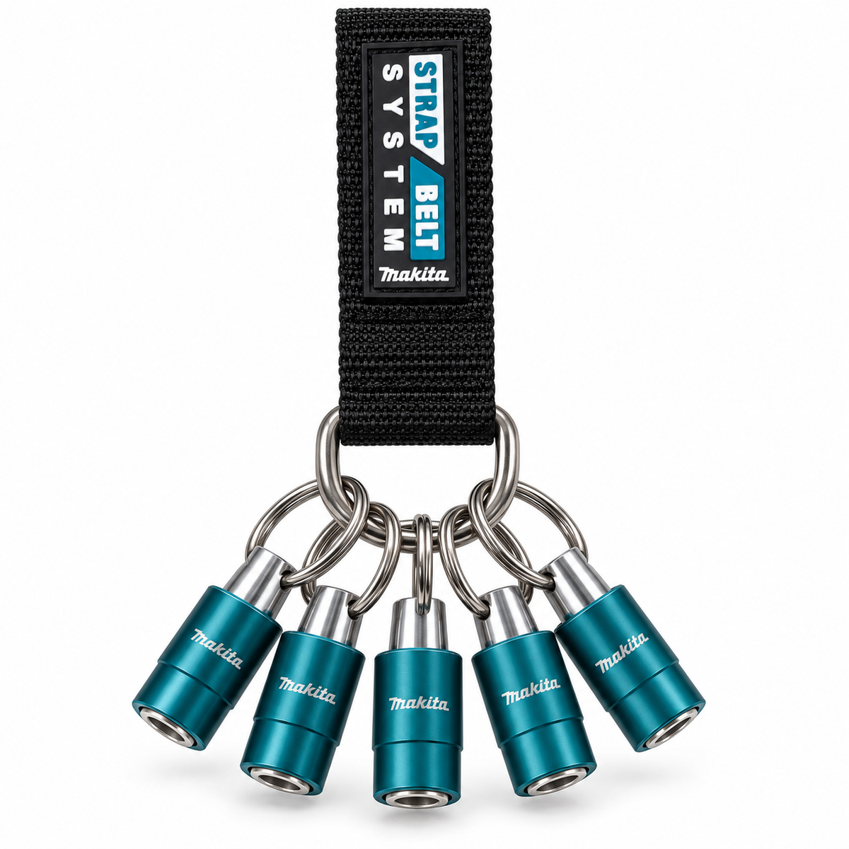 Makita Bältesögla + 5 bitshållare med nyckelring 1/4 tum – E-05315-1 B-54411