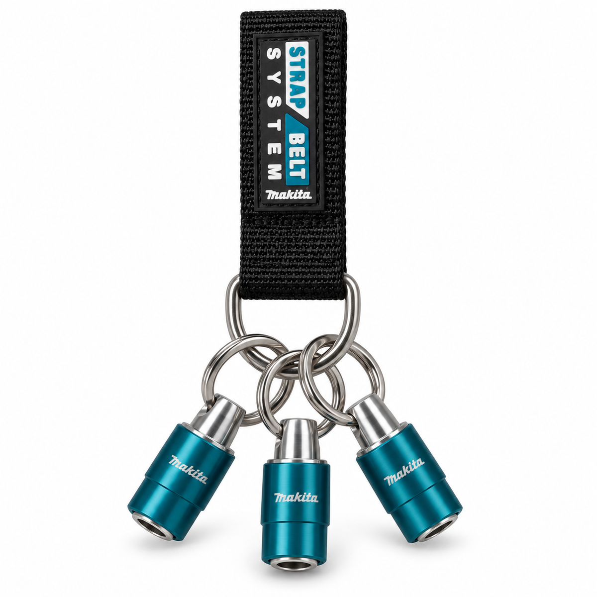 Makita Bältesögla + 3 bitshållare med nyckelring 1/4 tum – E-05315-1 B-54411
