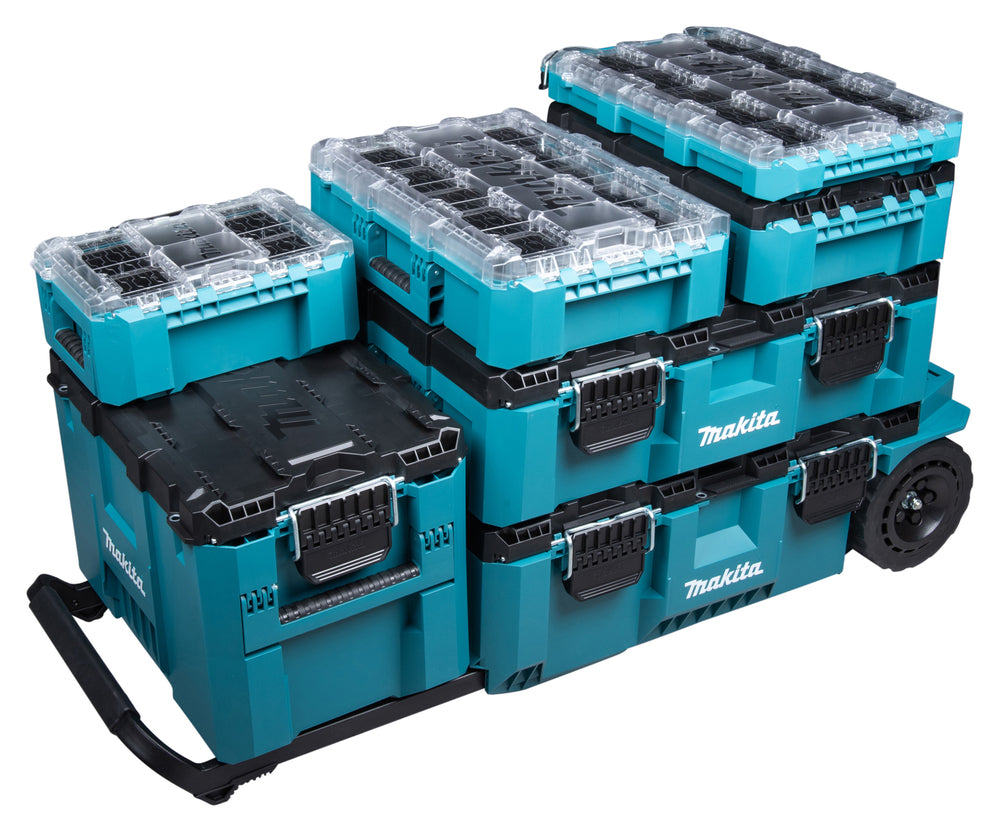 Makita MAKTRAK Paket, Stor verktyslåda på hjul + Extra Stor verktygslåda P91001+P91017