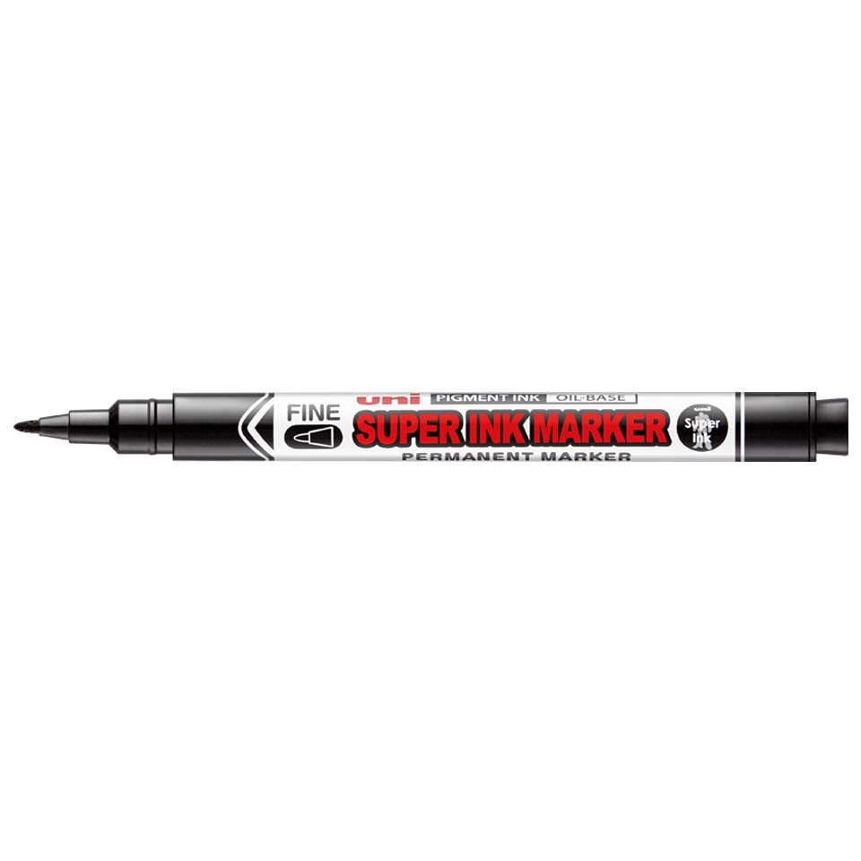 uni-ball Super Ink Marker PNA-125 permanent märkpenna, svart 0,9 mm – produkt- eller användningsbild