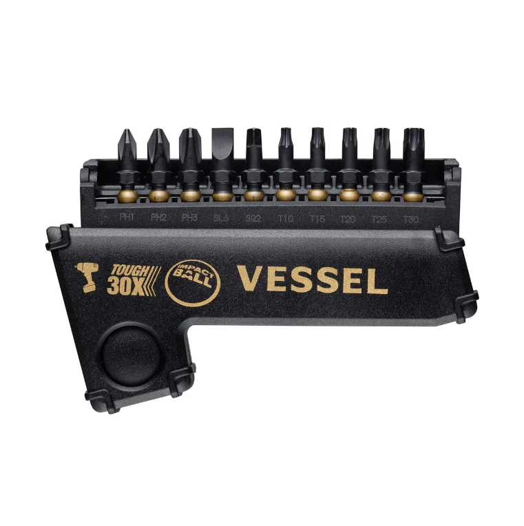 Vessel Ball Grip Screwdriver batterdriven USB, Limited Edition Gold Edition
