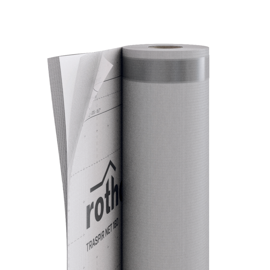 Traspir net 160 TT Membran diffusionsöppen undertak armerat med klisterkant