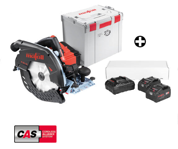 Mafell Handcirkelsåg K 85-18 Pure i L-MAX + Power-set 2 - 91E302 18V Naken Kampanj
