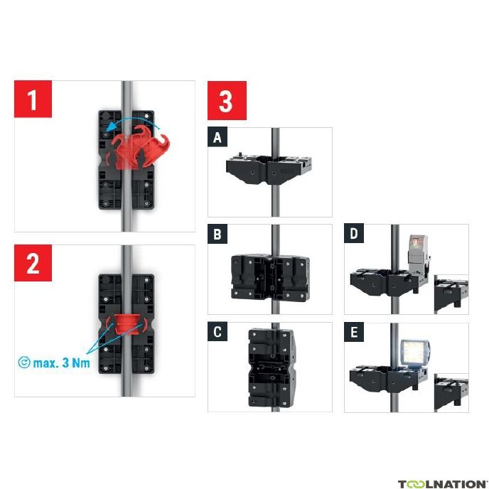 Bessey Stor multifunktionell hållare STE‑MH‑SET
