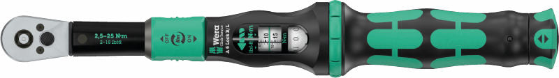 Click-Torque Lock A5 R/L momentnyckel med 1/4"-sexkantsfattning 2.5 -25nm