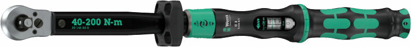 Click-Torque Lock C 3 R/L inställbar momentnyckel, Torque Lock-funktion, (1/2"), L/R 40-200 Nm,