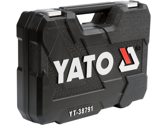 Yato Hylsnyckelsats 1/2" & 1/4" metrisk 108-delar