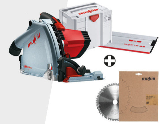 Mafell Sänksåg MT 55 cc Fan-Set i T-MAX + Styrskena F 160 - 230V Kampanj