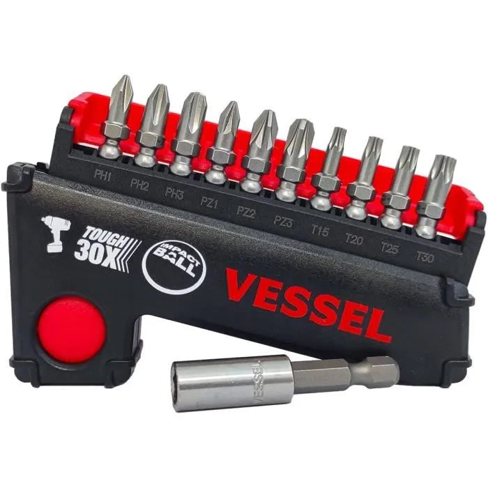 Vessel IMPACT BALL Bit Holder Set 11 pcs