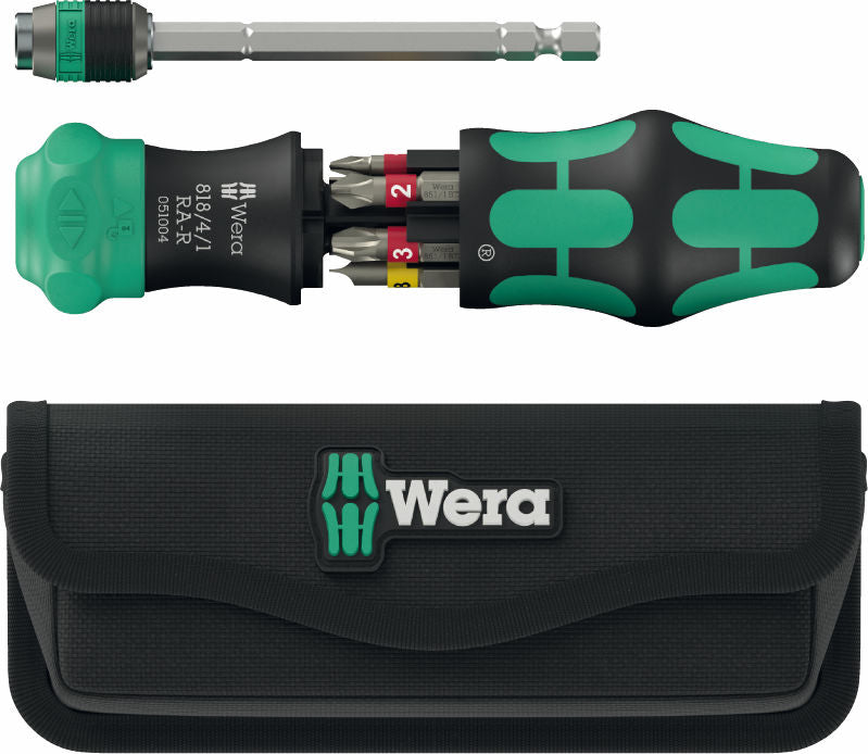 Wera Bitsmejsel Kraftform Kompakt 25 RA-R med fodral, 6-delar