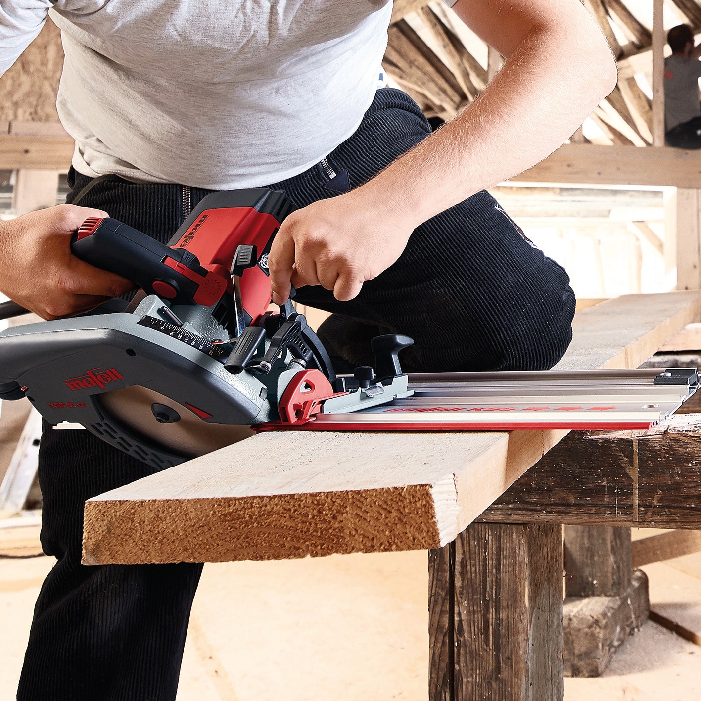 Mafell Cirkelsåg med skena KSS 60 cc i transportväska - 91B102 230 V