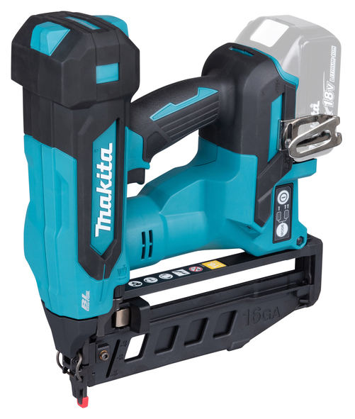 Makita Dyckertpistol 1,6mm 19-64mm LXT - DBN601ZJ 18V Naken