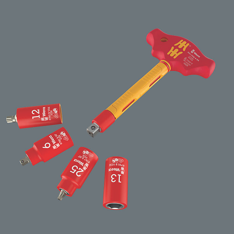 Wera 410 i VDE B RA VDE T-handtag med spärr
3/8"