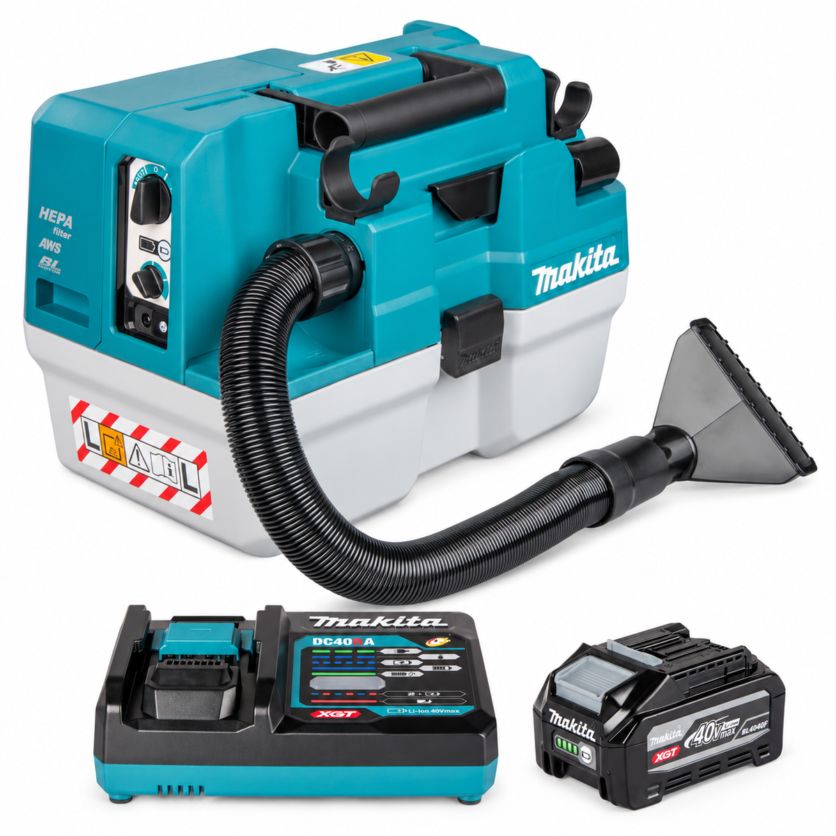 Makita Våt- och torrdammsugare XGT 40V med Powerpack PSKGRU1 - VC013GLZ OktoberFÖRfest