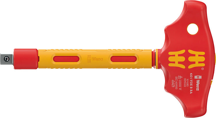 Wera 410 i VDE B RA VDE T-handtag med spärr
3/8"